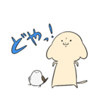いぬとときどきシマエナガ（個別スタンプ：37）