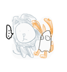 夏の狐と獅子（個別スタンプ：5）