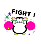 まんまるマユ毛ペンギン（個別スタンプ：8）