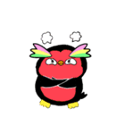 まんまるマユ毛ペンギン（個別スタンプ：34）