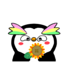 まんまるマユ毛ペンギン（個別スタンプ：37）