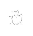 ちょっとヘンなうさぎ（個別スタンプ：18）