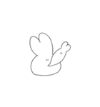 ちょっとヘンなうさぎ（個別スタンプ：22）