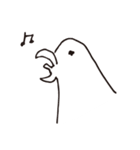 白いトリさんたち（個別スタンプ：1）