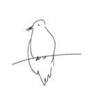 白いトリさんたち（個別スタンプ：11）