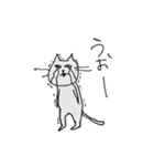 素朴な顔のネコ（個別スタンプ：15）