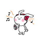 電磁波うさぎ（個別スタンプ：34）