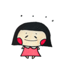 可愛いけどクセが強めな女の子。（個別スタンプ：1）