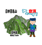 日本百名山 登山男子 南ア中央ア0119f（個別スタンプ：13）