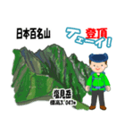 日本百名山 登山男子 南ア中央ア0119f（個別スタンプ：28）