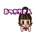 おだんごヘア女の子×兵庫弁（個別スタンプ：28）