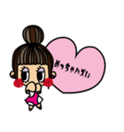 おだんごヘア女の子×兵庫弁（個別スタンプ：33）