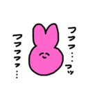 ピンク色のうさぎ（個別スタンプ：14）