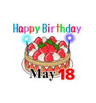 5月17日～5月31日のお誕生日ケーキ（個別スタンプ：11）