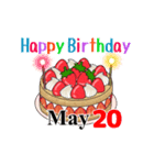 5月17日～5月31日のお誕生日ケーキ（個別スタンプ：13）
