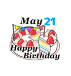 5月17日～5月31日のお誕生日ケーキ（個別スタンプ：14）