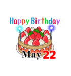 5月17日～5月31日のお誕生日ケーキ（個別スタンプ：15）