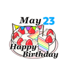 5月17日～5月31日のお誕生日ケーキ（個別スタンプ：16）