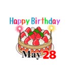 5月17日～5月31日のお誕生日ケーキ（個別スタンプ：21）
