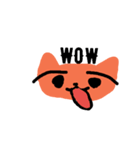 オレンジゆるねこスタンプ（個別スタンプ：3）