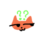 オレンジゆるねこスタンプ（個別スタンプ：5）