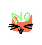オレンジゆるねこスタンプ（個別スタンプ：8）