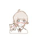 肩乗せにゃんこ男の子 1 大好きな気持ち（個別スタンプ：10）