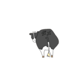 動物たち。後ろから失礼します。（個別スタンプ：14）