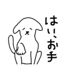 しろゆるいぬ #1（個別スタンプ：24）