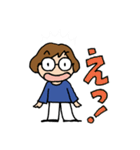 ミキ＆マル 毎日使える基本セット（個別スタンプ：33）