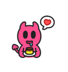 小さな悪魔、DIMO が誕生！（個別スタンプ：1）