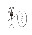 棒人間for「青柳」。（個別スタンプ：33）