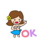 カリコちゃんのアロハな日常（個別スタンプ：2）