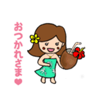カリコちゃんのアロハな日常（個別スタンプ：6）