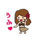 カリコちゃんのアロハな日常（個別スタンプ：14）
