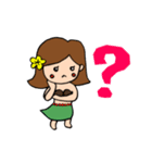 カリコちゃんのアロハな日常（個別スタンプ：15）