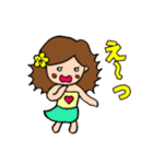 カリコちゃんのアロハな日常（個別スタンプ：21）