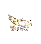 キリンと子トラ（個別スタンプ：13）