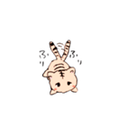 キリンと子トラ（個別スタンプ：27）