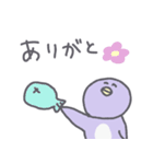 パステルペンギンくんの使えるスタンプ（個別スタンプ：9）