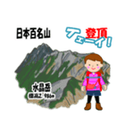 日本百名山 登山女子 北アルプス0118e（個別スタンプ：15）