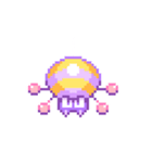 レトロ ハロウィン キャラクターズ（個別スタンプ：4）