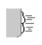 うさぎドット絵スタンプ（個別スタンプ：18）