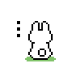 うさぎドット絵スタンプ（個別スタンプ：19）