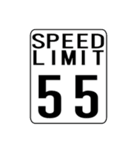 アメリカの道路標識（個別スタンプ：11）