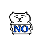 白い猫です。（個別スタンプ：10）