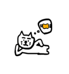 白い猫です。（個別スタンプ：32）