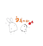 仲良しなぱんだとうさぎ（個別スタンプ：3）