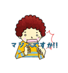 天然パーマネント坊や（個別スタンプ：14）