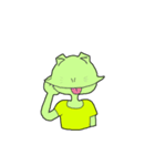 穏やかえるの日常（個別スタンプ：4）